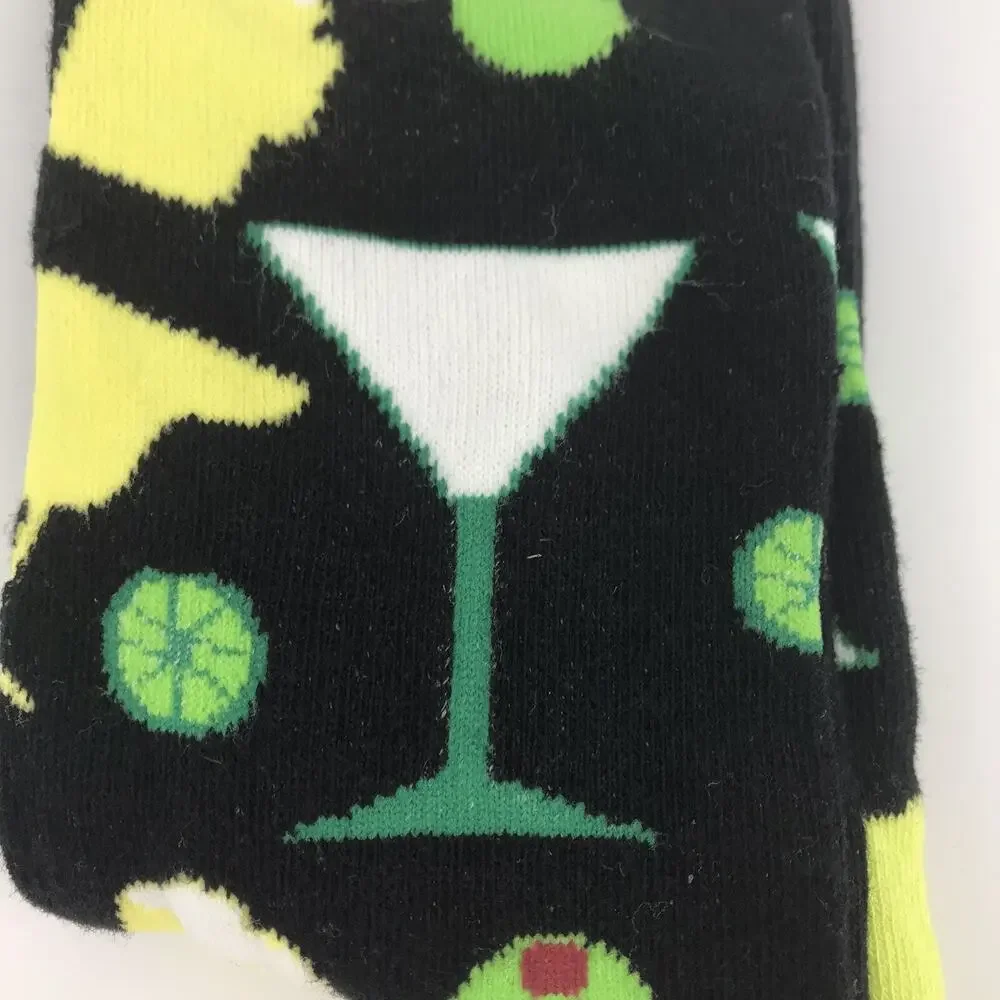 NWT Two Left Feet Co Happy Hour Drinks Socks Small Feet Women 5.5-9.5 Men 5-8